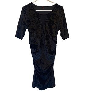 Therapy Black Long Sleeve Bodycon Dress EUC Size Large